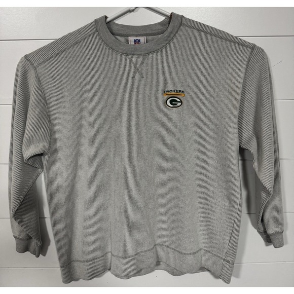 Tultex Sweaters - Vintage Green Bay Packers Sweatshirt Mens Women's XL Gray NFL Football Crewneck